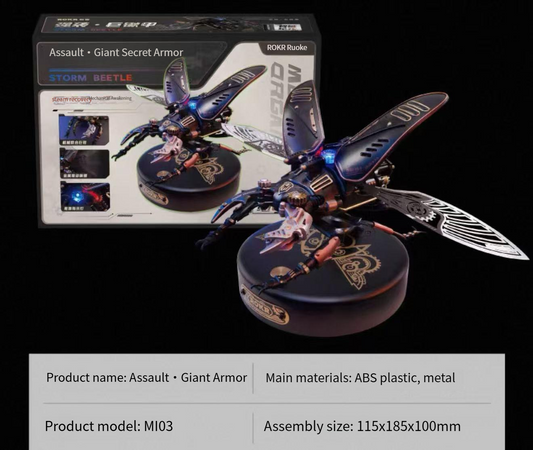 3D puzzle reconnaissance beetle 3D metal assembly handmade DIY mechanical toy creative gift