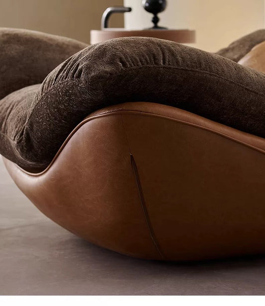 Creative modern simple living room leisure chair sofa recliner lazy sofa bedroom high-end chair