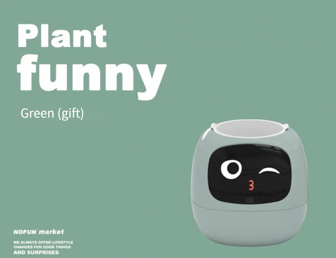 Emotional green plant pot birthday gift for girls, girlfriends, boys, and wives smart ornaments