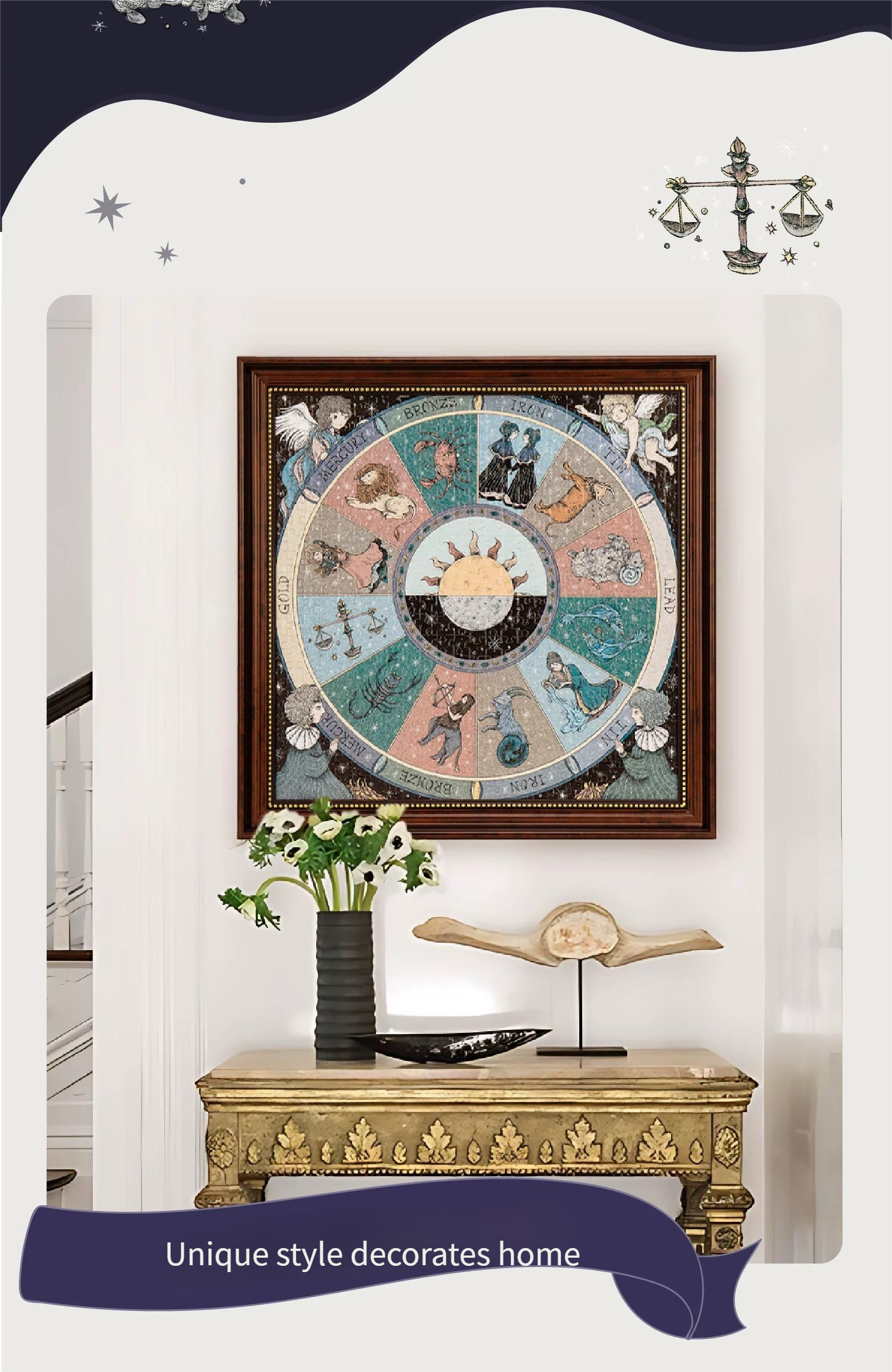 Wheel of Fortune 500-piece puzzle for couples, girlfriends, and adults to relieve stress and learn