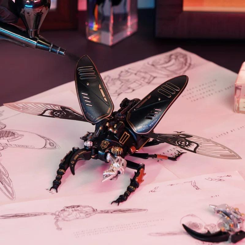 3D puzzle reconnaissance beetle 3D metal assembly handmade DIY mechanical toy creative gift