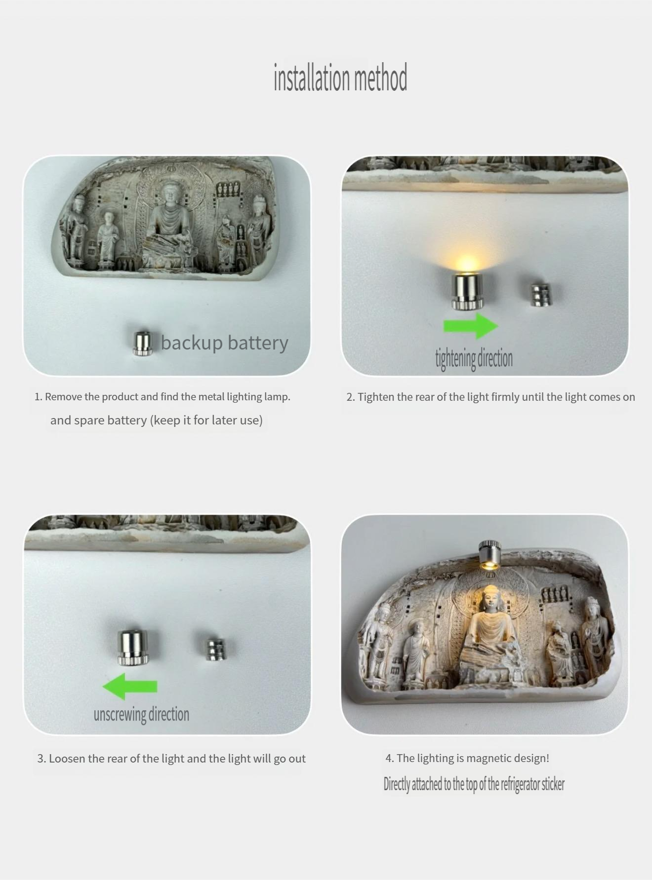 China Longmen Grottoes Fridge Magnet