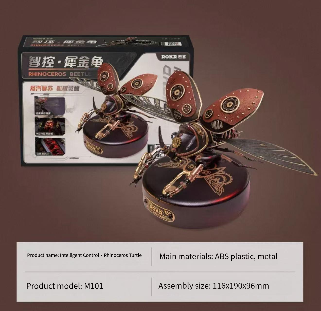 3D puzzle reconnaissance beetle 3D metal assembly handmade DIY mechanical toy creative gift