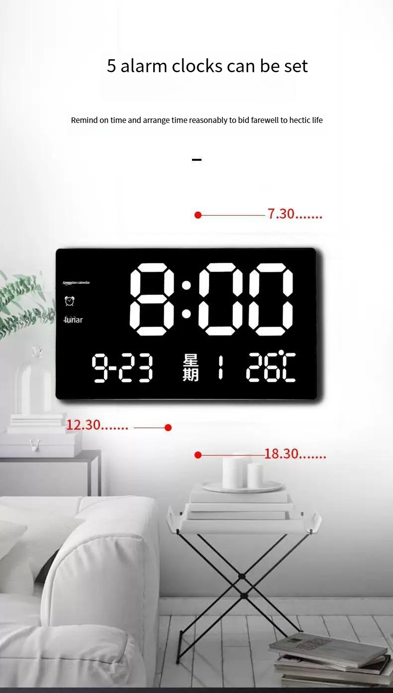 Moon hanging lamp with clock
