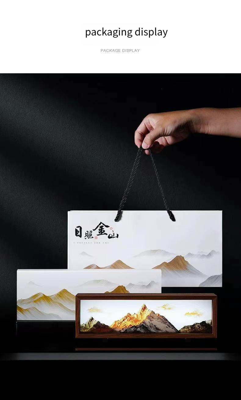 Meili Snow Mountain Sunshine Golden Mountain Atmosphere Light, a good gift for your partner