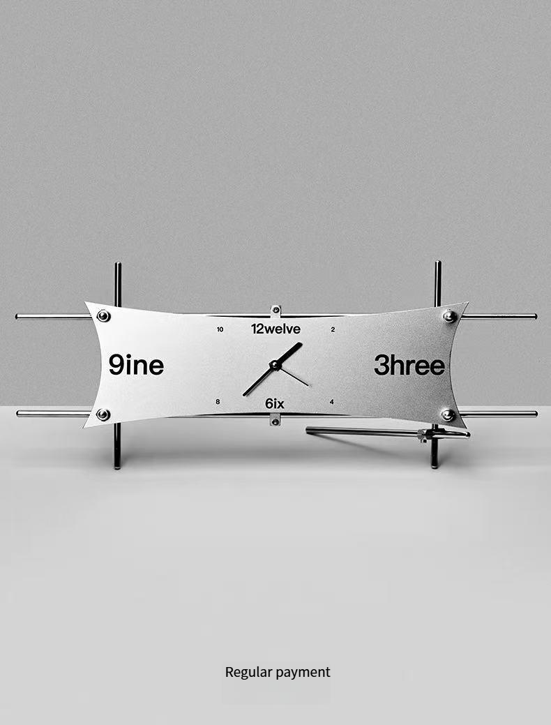 Optical Axis Metal Kite Clock
