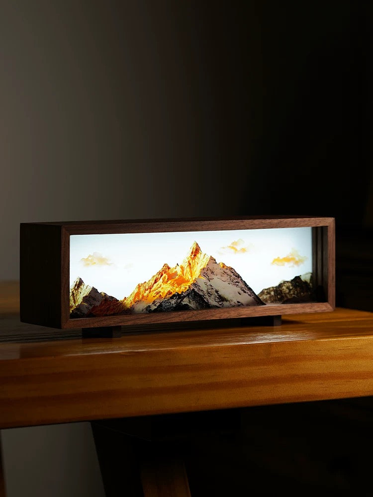 Meili Snow Mountain Sunshine Golden Mountain Atmosphere Light, a good gift for your partner
