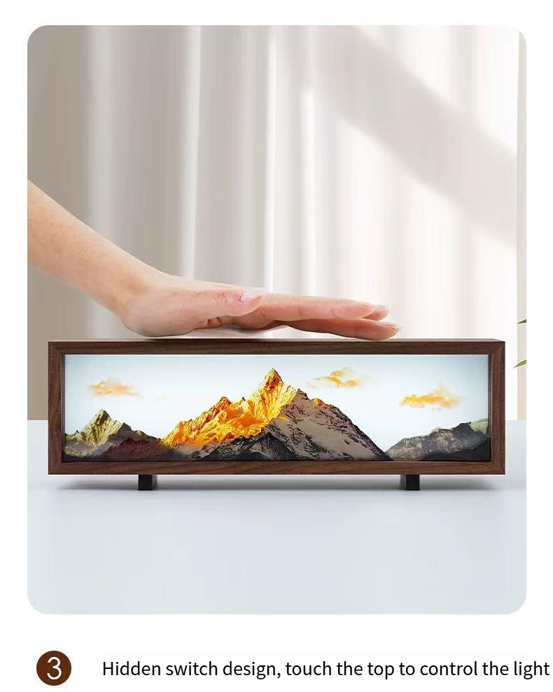 Meili Snow Mountain Sunshine Golden Mountain Atmosphere Light, a good gift for your partner