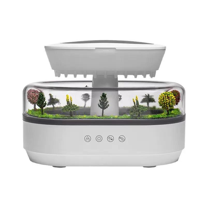 New silent micro landscape aromatherapy humidifier home desktop with white noise small raindrop humidification aromatherapy machine
