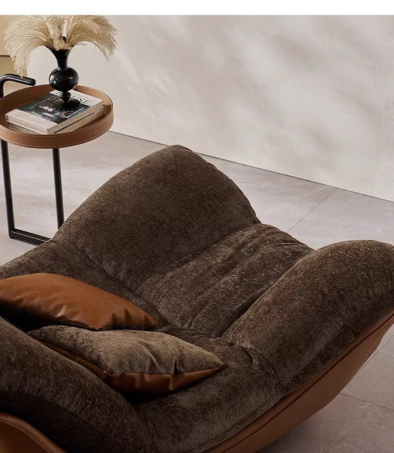Creative modern simple living room leisure chair sofa recliner lazy sofa bedroom high-end chair