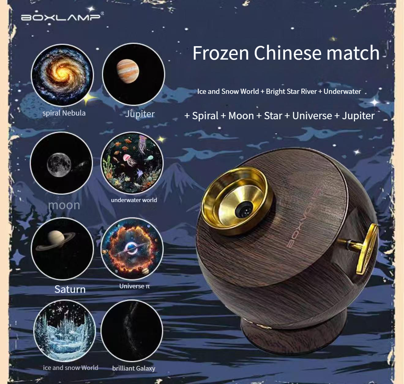 Starry sky music box starry sky projector sleep romantic atmosphere lamp full of stars couple children birthday Christmas gift
