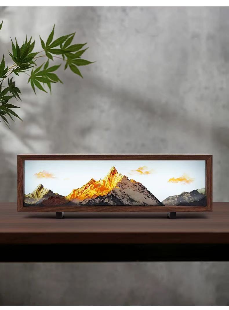 Meili Snow Mountain Sunshine Golden Mountain Atmosphere Light, a good gift for your partner