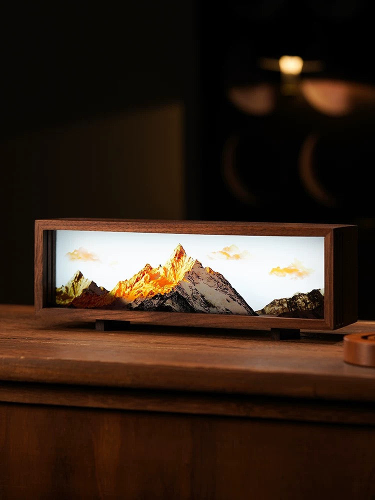 Meili Snow Mountain Sunshine Golden Mountain Atmosphere Light, a good gift for your partner