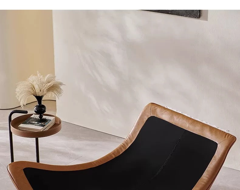 Creative modern simple living room leisure chair sofa recliner lazy sofa bedroom high-end chair