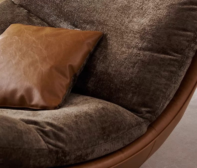 Creative modern simple living room leisure chair sofa recliner lazy sofa bedroom high-end chair