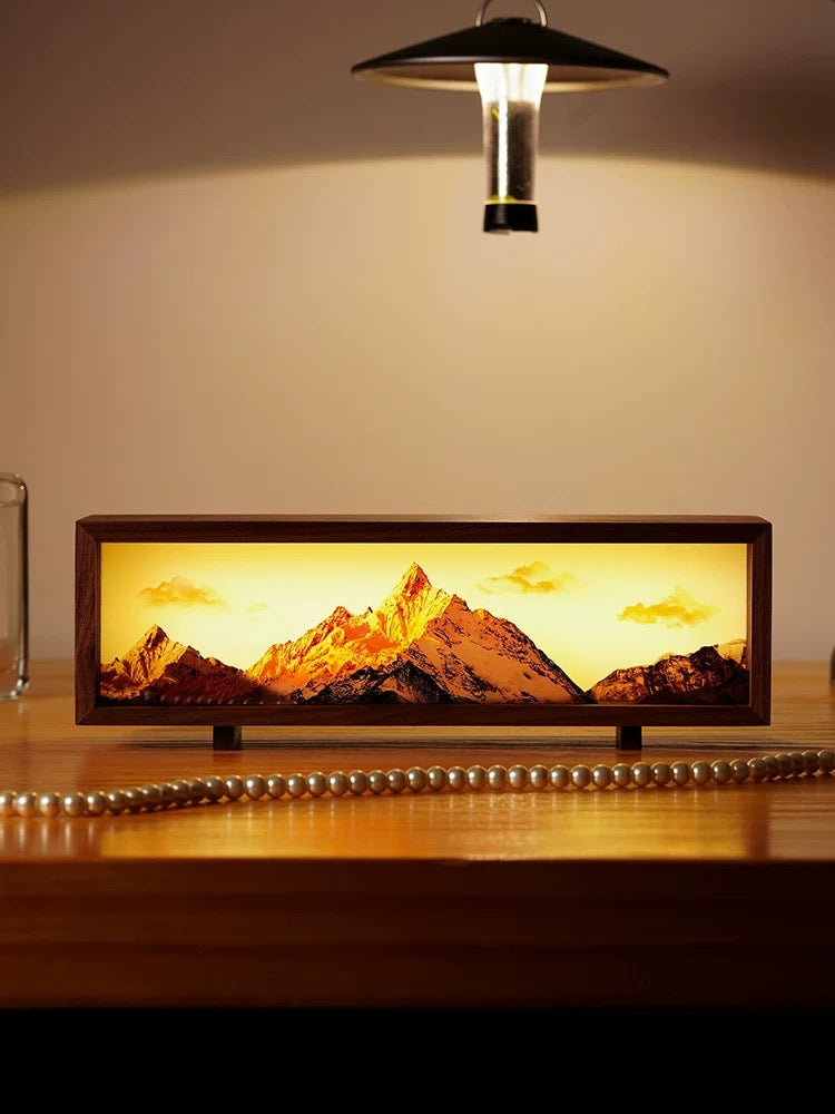 Meili Snow Mountain Sunshine Golden Mountain Atmosphere Light, a good gift for your partner